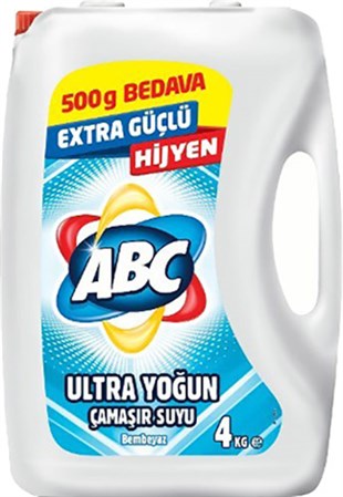 ABC Ultra Yoğun Kıvamlı Çamaşır Suyu 4KG