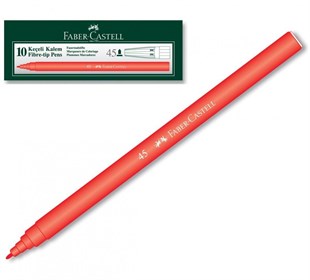 Faber Castell  Keçeli Kalem 45 Kırmızı