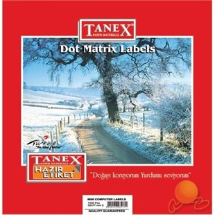 Tanex TN-0018 35X77mm Bilgisayar Etiketi 1500lü